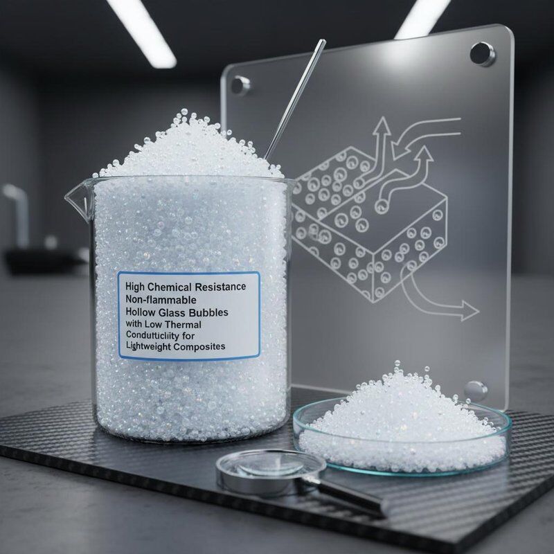 High Chemical Resistance Non-flammable Hollow Glass Bubbles with Low Thermal Conductivity for Lightweight Composites